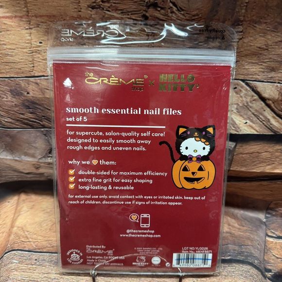 Hello Kitty Halloween Nail Files Smooth Essential Limited Edition The Crème Shop - Picture 2 of 2
